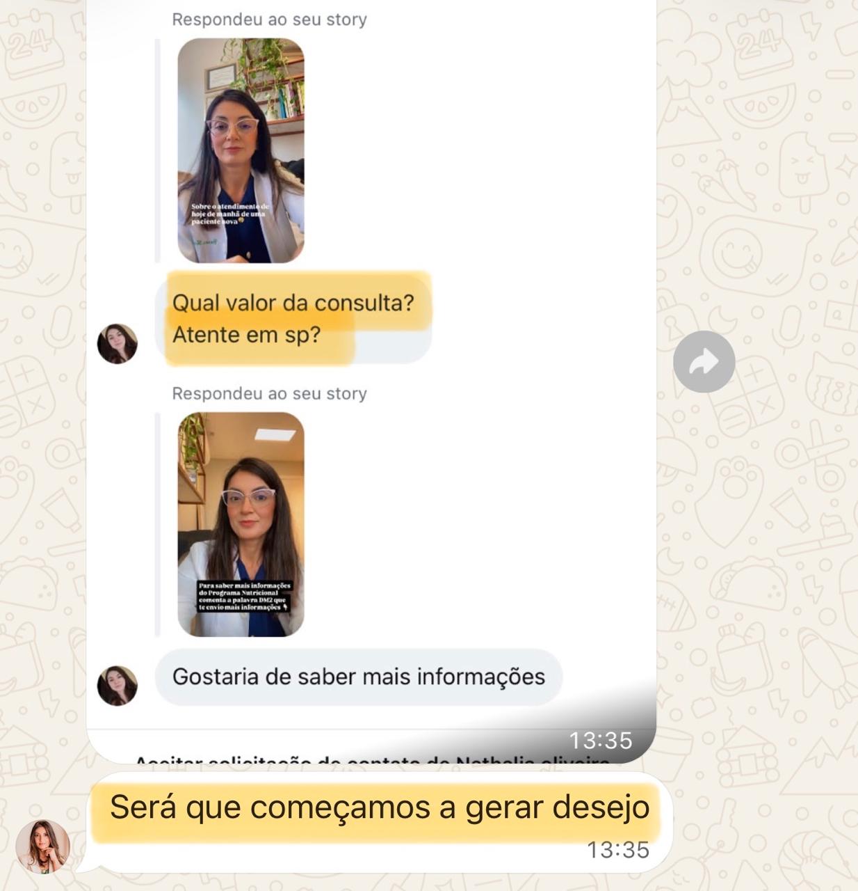 Print de depoimento de aluna 9